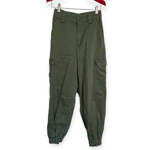 BDG Olive Green Cargo Jogger Pants Women’s Small High- Utility Gorpcore